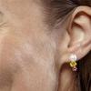 Boucles D'oreilles Luxenter En Argent 925 Et Zircon Multicolore Finies En or Jaune 18k - Rashu