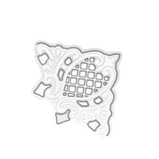 

Трафарет для резки цветочного углового узора, гладкий легкий шаблон, металлическая форма для ежедневного использования