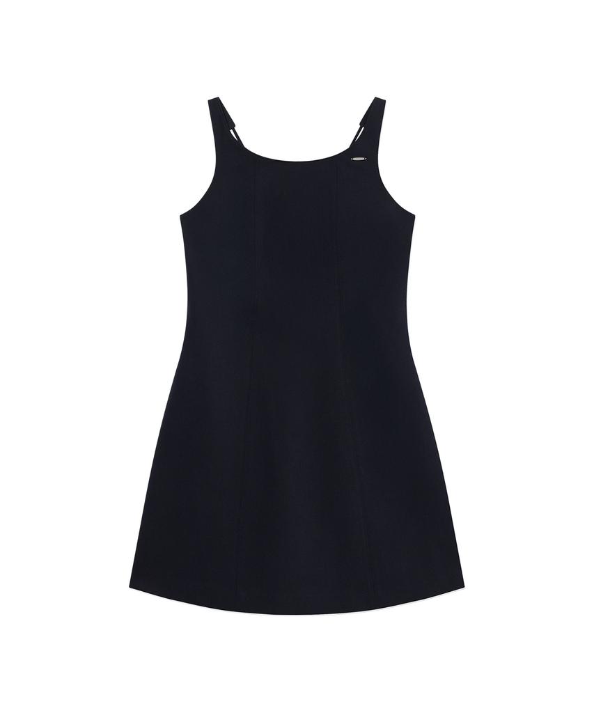 Covernat Woman Pinafore Mini Dress Navy