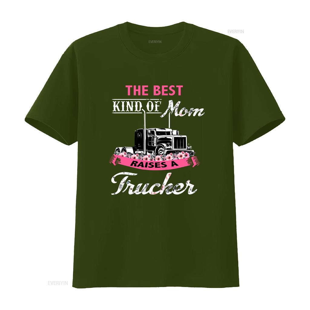 The Best Kind Of Mom Raises A Trucker Vintage T Shirt Mothers Day Mothers Truck Driver vintage Washed Stretched Slightly
