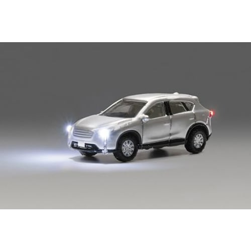 KATO N Gauge Just Plug SUV Car, Silver, 24-680B, Diorama Supplies