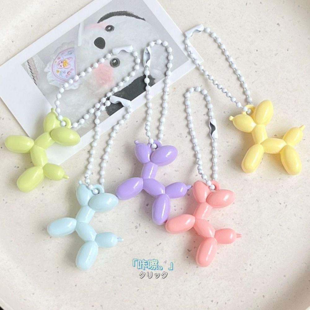 Ball Chain Cartoon Puppy Pendant Dog Balloon Puppy Keychain Creative   Gift