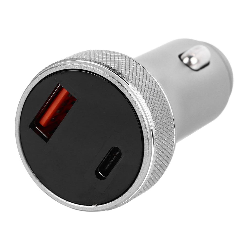 Car Charger Metal Digital Display Short Circuit Protection Fast Charging Cigar Lighter for Vehicle