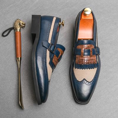 Tendenza Moda Mocassini da Uomo Scarpe Piatte Semplici da Infilare Scarpe Casual Fatte a Mano Scarpe Semplici da Ufficio da Guida Mocassini Versatili da Business