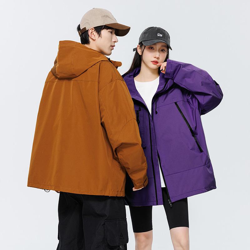 Three-proof Jacket Men's Autumn New Men's and Women's Functional Wind Tooling Outdoor Waterproof Jacket