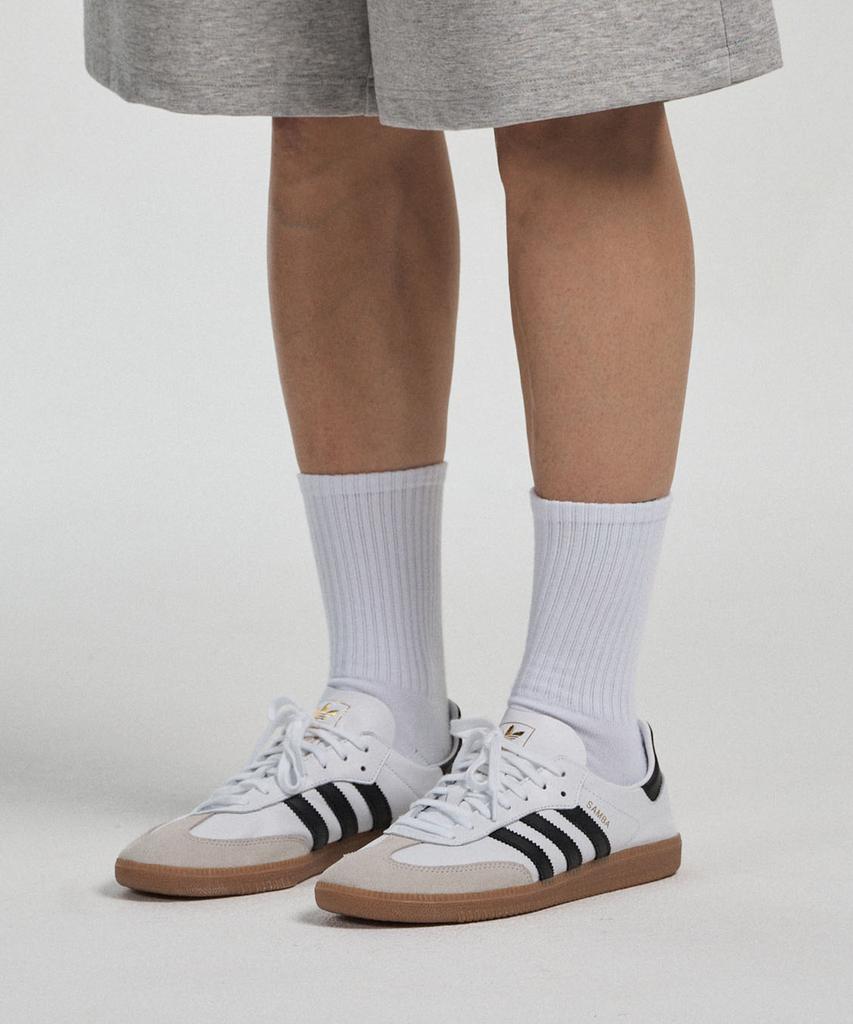 Atejeu [4-Pack] Basic Cushioning Crew Socks [2 Colors]
