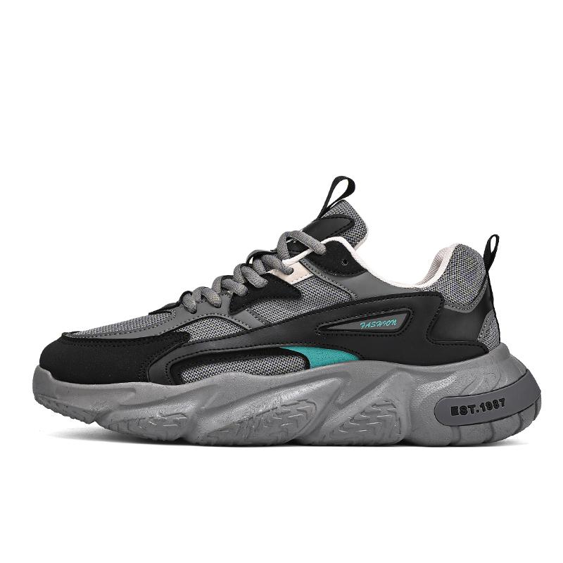 Fashion Thick Bottom Sneakers for Men Mesh Breathable Elevated Increase 2024 New Fashion Casual Simple All-match Men Shoes Summertime