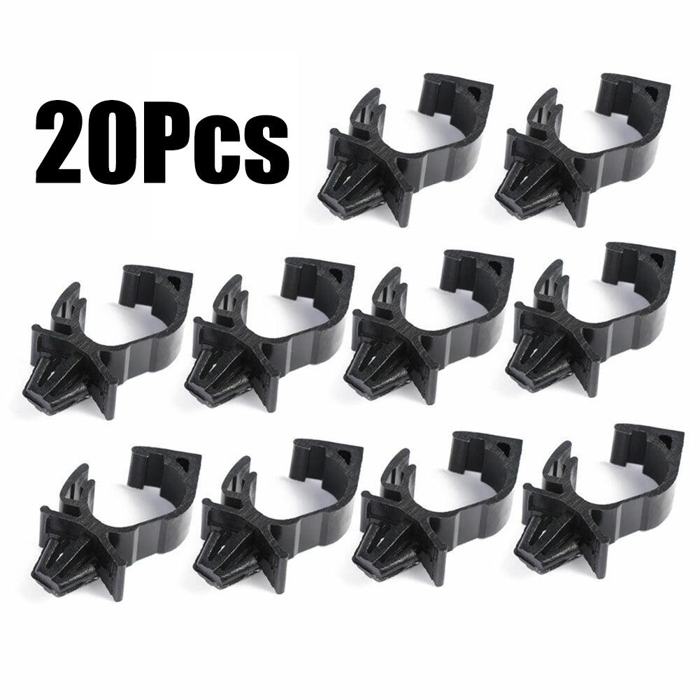 0.43inch 20x Car Harness Automatic Route Clamp Bellows Buckle