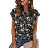 Women's Loose-Fit Fashionable Casual Retro Print T-Shirt
