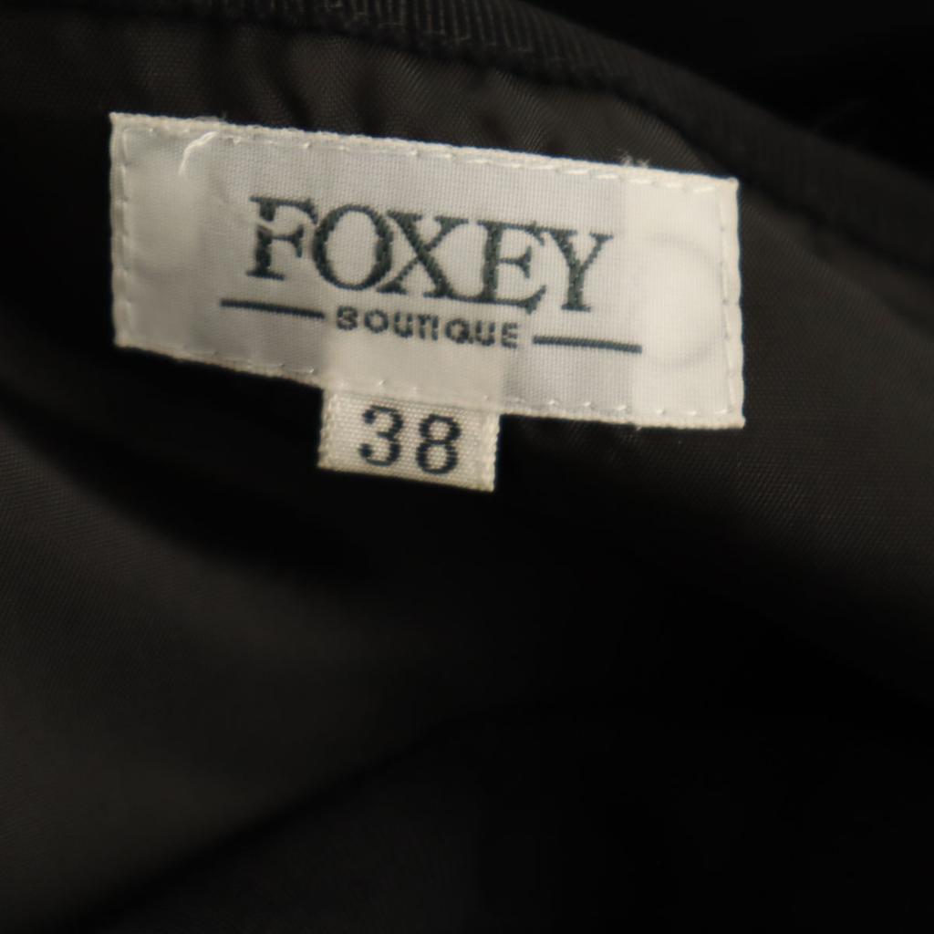 FOXEY Made in Japan wool Midi length flare skirt 38 black Women Used