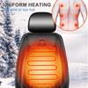 12V Heated Car Seat Cushion (Cloth/Flannel), Car Seat Warmer for Winter, Heating Pad Set Universal Accessory