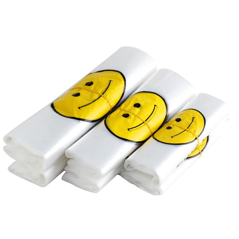 Smiley Face Plastic Carry Bags