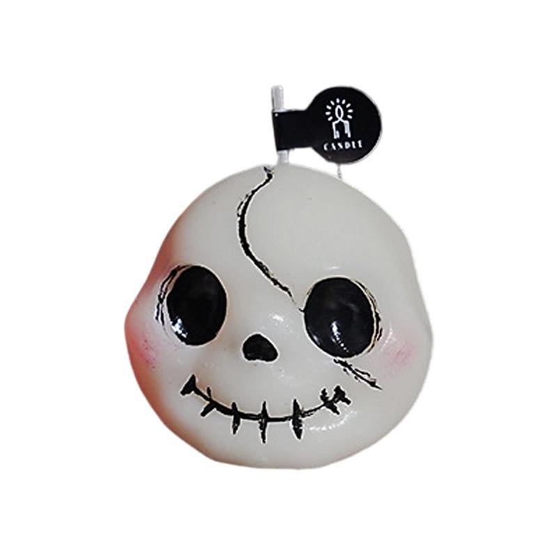 Pumpkin Skull Ghosty Scented Candle Halloween Party Decorations Table Ornament Lasting Burn Soya Candle for Home Scented