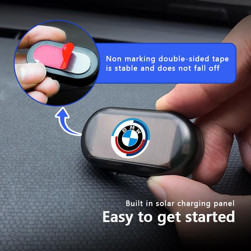 LED Solar Power Car Warning Night Anti-Theft Caution Lamp Flashing For BMW M3 M5 E36 E39 E46 E60 E61 E64 E70 E71 E80 E85 E87 E90 JKQDU1