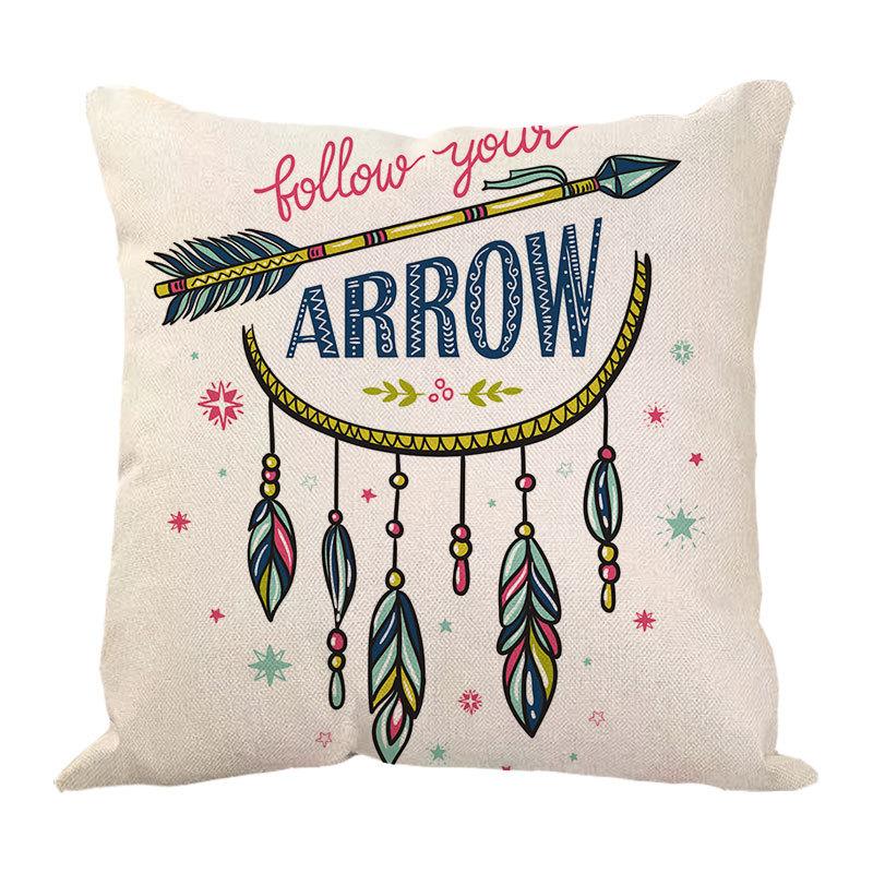 Dreamcatcher Printed Bay Window Decoration Pillow Case Car Waist Pad Pillow Sofa
