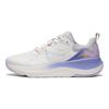 Li-Ning Soft Go Comfortable Lightweight Non-Slip Wear-Resistant Breathable Low-Top Casual Shoes Women sneakers White Purple AGLT126-1