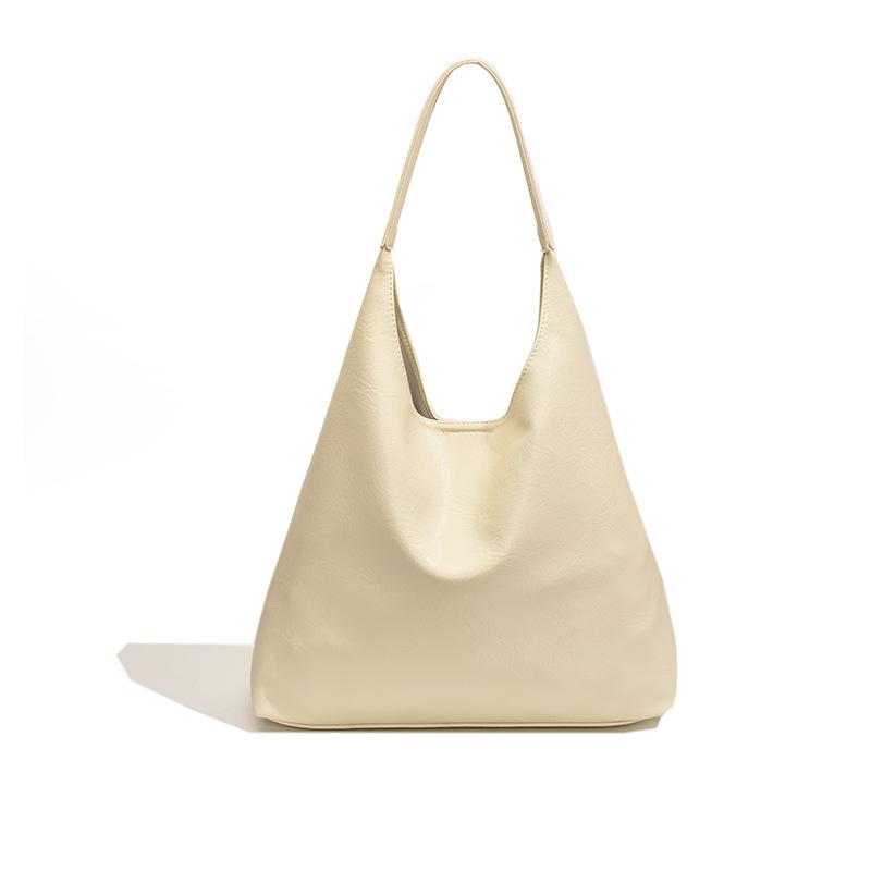 

Модная большая сумка Новая универсальная повседневная на плечо для поездок на работу Большая вместимость Мягкая кожаная сумка-тоут