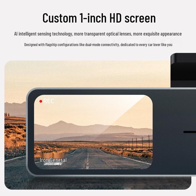 Iron General Dashcam 2025: No-Wiring 4K Panoramic HD Night Vision, Dual Front and Rear Recording