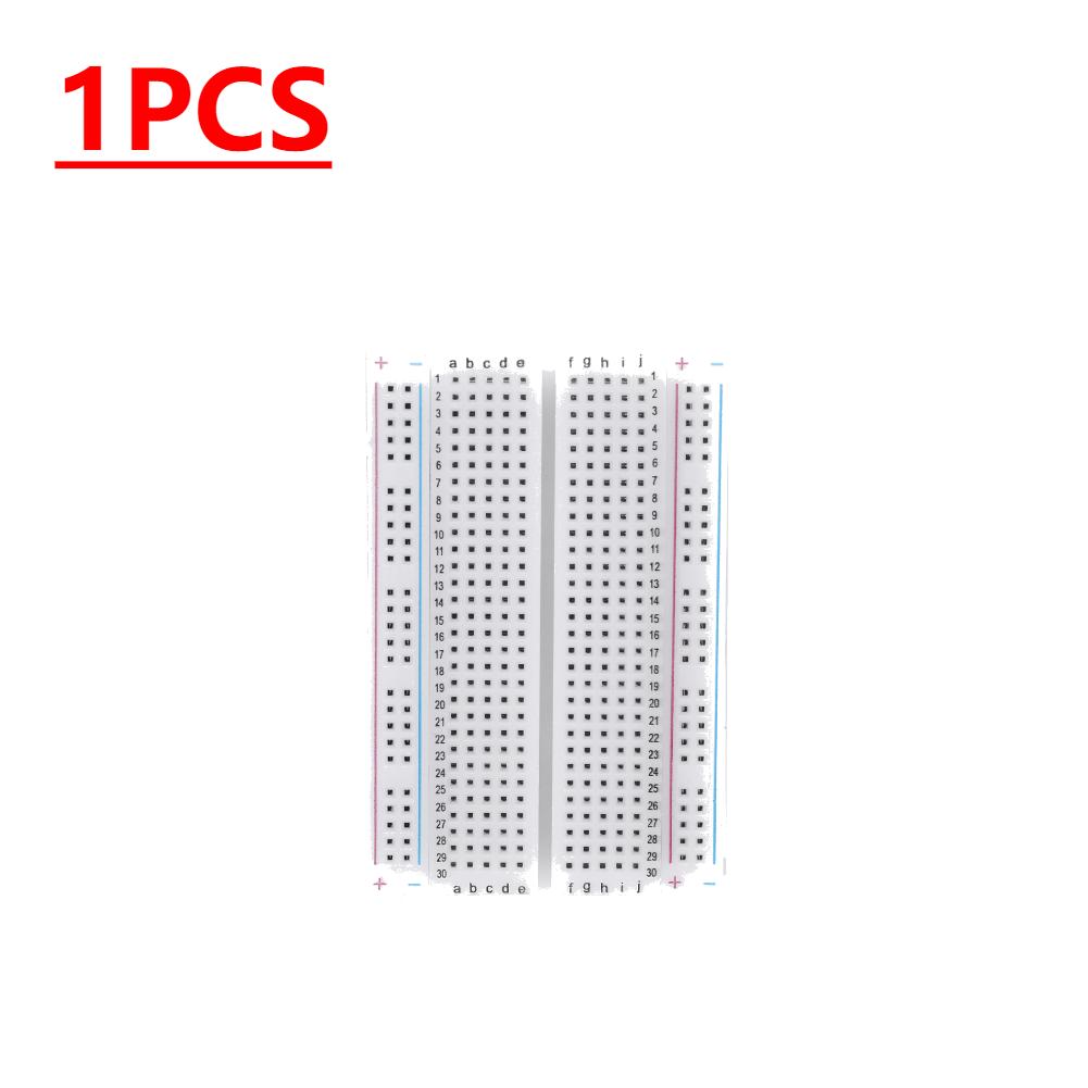 1-30 STÜCK 400 Lötpunkte Lötloser PCB-Steckplatine Universal-Test-Prototypplatine Lötloser PCB-Steckplatine für Experiment-Test-Roboter