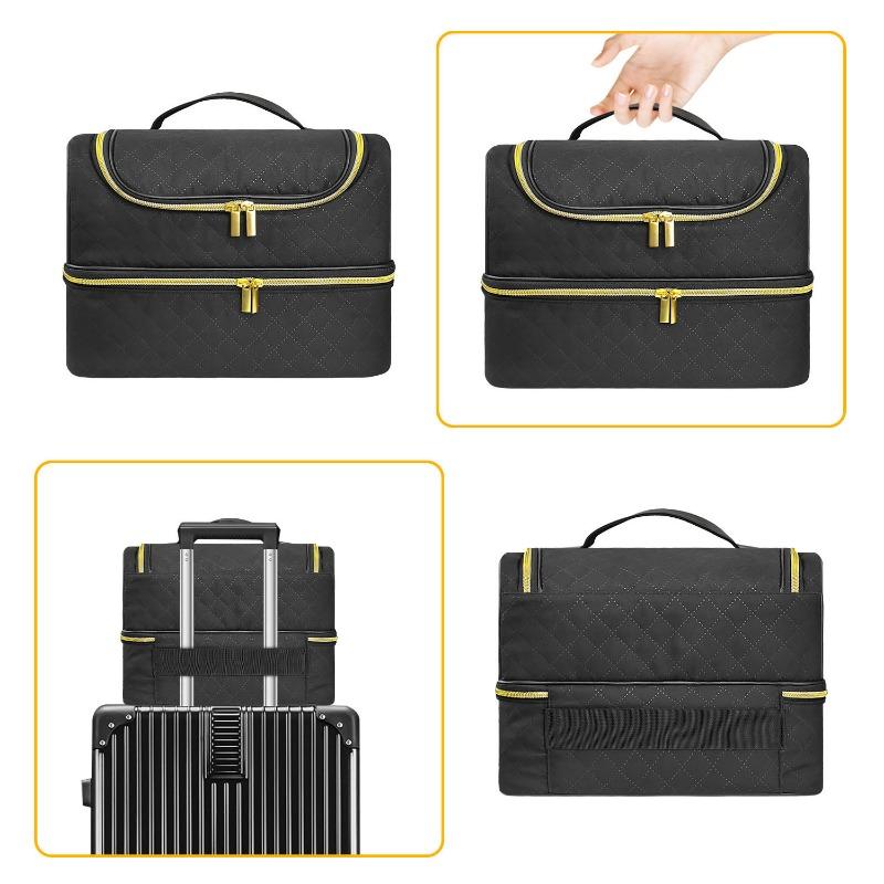 60 Bottles Nail Polish Storage Bag Essential Oil Bag Portable Cosmetic Make Up Nail Art Care Kit Nail Care Tool Storage Box ins