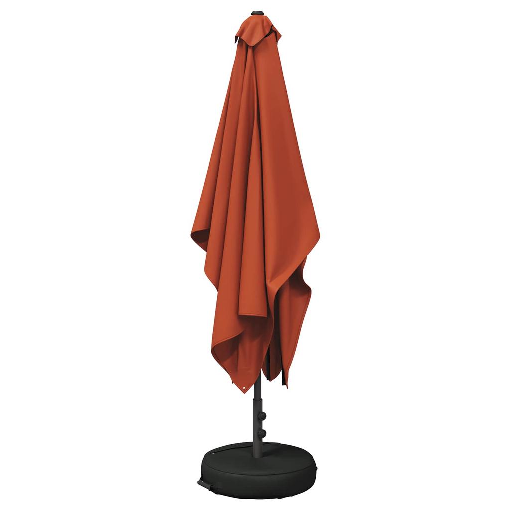 Garden Umbrella with Base 200 X 300 Cm Polyester Rectangular