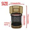 Household Mesh Pen Holder Wooden Frame Cosmetic Brushes Shelf  Table Storage Supplies