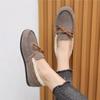 2026 Winter Damen Neue Bohnenschuhe Modisch, Bequem, Warm, Plüschschleife Damen Baumwollschuhe Lässig Rutschfest Flache Schuhe