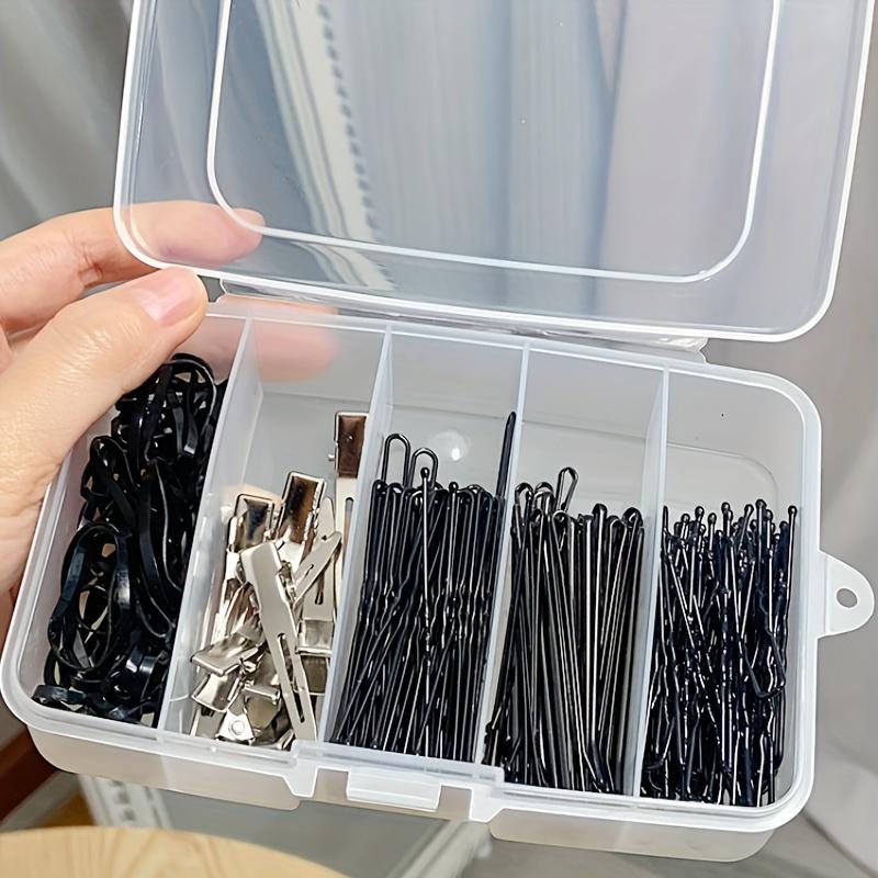5-Grid Transparent Storage Box DIY Handmade Parts Plastic Packaging Box,Dustproof Storage Box For Hair Clip And Small Accessorie