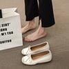 Gentle Ballet Ladyshoes Flats Retro Soft-soled Silver Single Shoes Spring Women's Shoes
