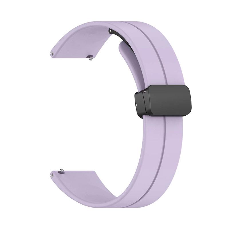 20mm/12mm Universal Folding Magnetic Silicone Watch Strap Replacement