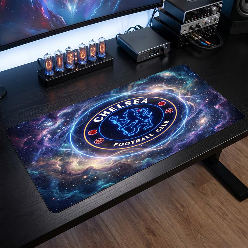Chelsea FC Geprint Grote Muismat, Antislip Zacht Rubberen Gaming Bureau Mat voor Kantoor Laptop Computer Decoratie