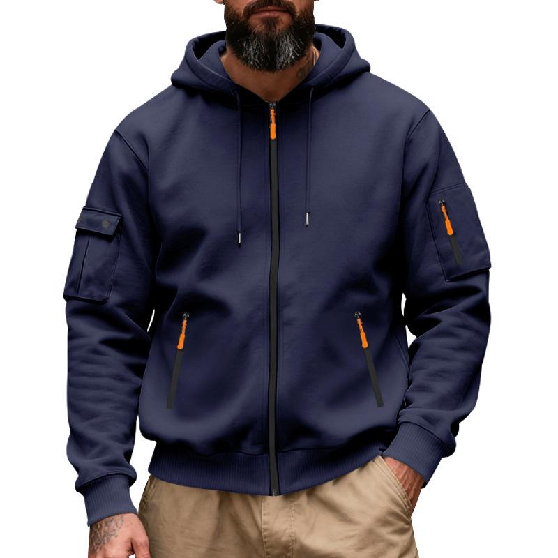 2026 Autumn and Winter New Loose Zipper Hooded Commuting Casual Long-sleeved Sweatshirt Jacket