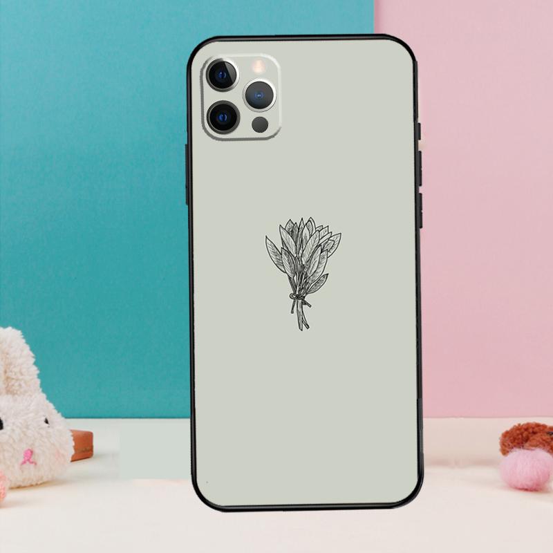 Aesthetics Flower Phone Case For iPhone 17 Air 16 15 13 12 11 14 Pro Max 12 13 mini 15 16 Plus 16e Cover Coque