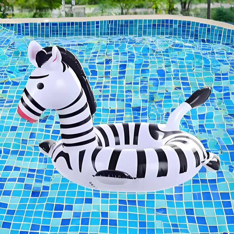 Zebra Aufblasbares Poolspielzeug Sommer Schwimmring für Baby Aufblasbarer Schwimmsitz Familienparty Wasserspielzeug Ausrüstung Schwimmstuhl