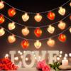 Battery Operated Love Heart Fairy Light Garland Romantic LED Valentines Day Decor  Party Decoration