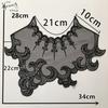 Black And White Organza Embroidery Collar Lace Mesh Lace Diy Sewing Decoration With Clothing Accessories