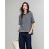 Demana Bare Feel Summer Color-Block Striped T-Shirt