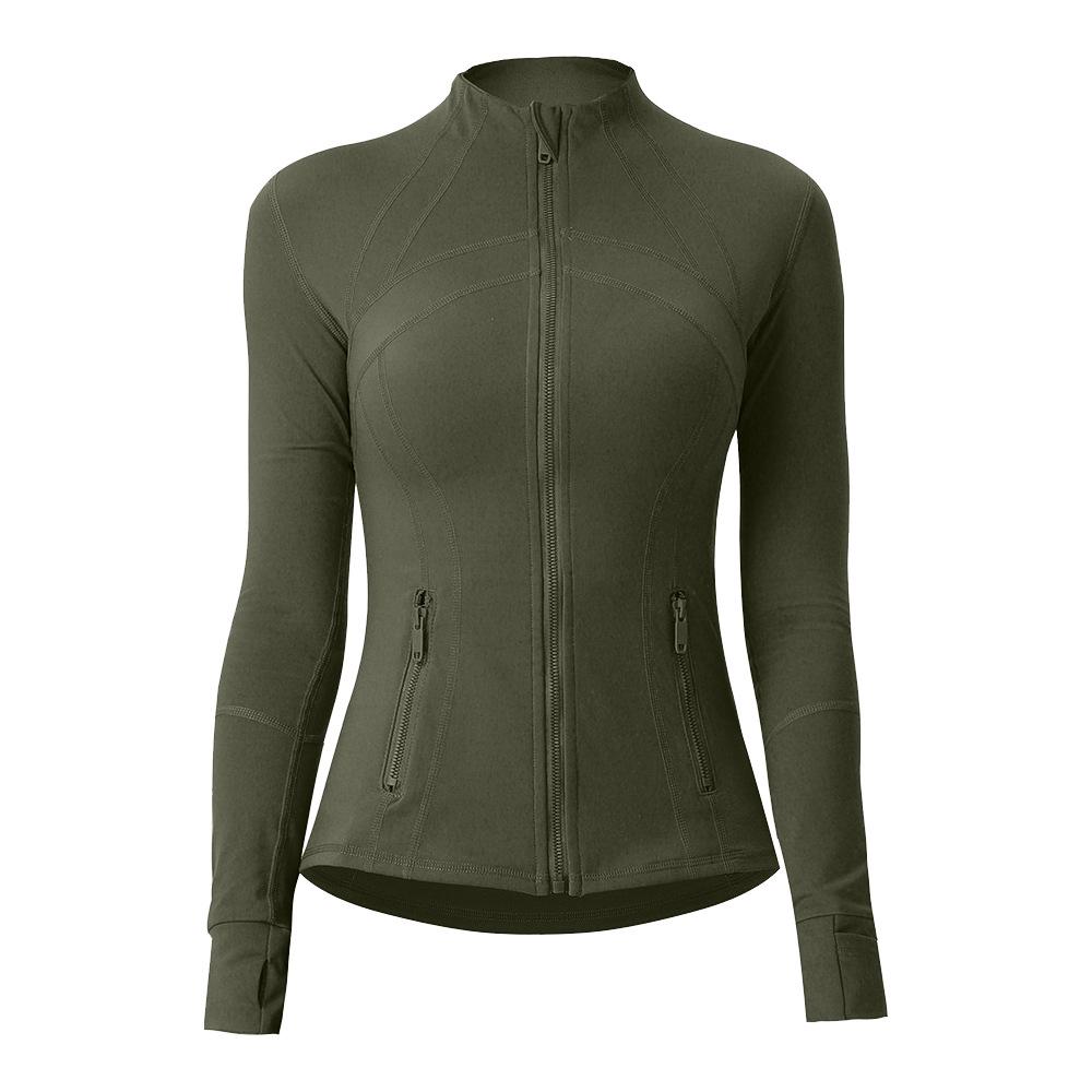 Women's Slim-Fit Double-Sided Brushed Yoga Jacket