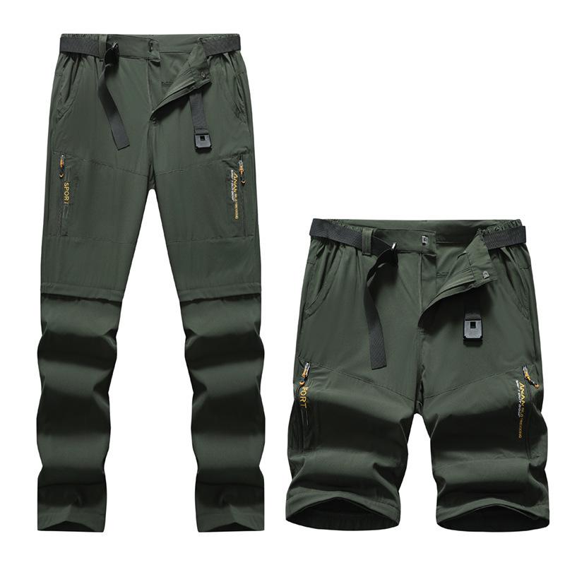 Detachable Men's Quick-Dry Sports Pants – 2-in-1 Stretch Design for Spring & Summer