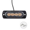 Ultra-Thin High-Brightness LED Car Warning & Running Lights - 12-24V, Always On with Turn Signal Function