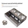 Commercial Stainless Steel 6-Compartment Condiment Organizer Rack