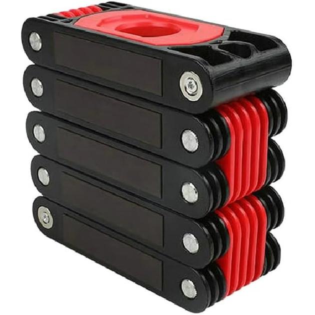 Magnetic Level Meter Foldable Level Ruler Precision Protractor Mini Leveler Angle Finder Construction Woodworking Measure Tool (4 Fold)