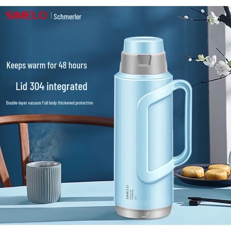 Shimeile Gaiser Insulated Air Pressure Thermos with Glass Liner