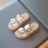 Kids Slippers Outdoors Korean Style Slip-on Boys Girls Sandals Breathable 2025 Summer Children Beach Shoes Soft Sole Non-slip