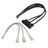 Fan Adapter 1 To 3 Splitter Cable For PC Cooling Systems Supports Speed Controls And Overloads Protections