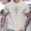 Men's Viking Norse Mythical T-shirt - Lightweight Round Neck T-shirt, Suitable for Daily Formal Wear - Breathable Summer Shirt