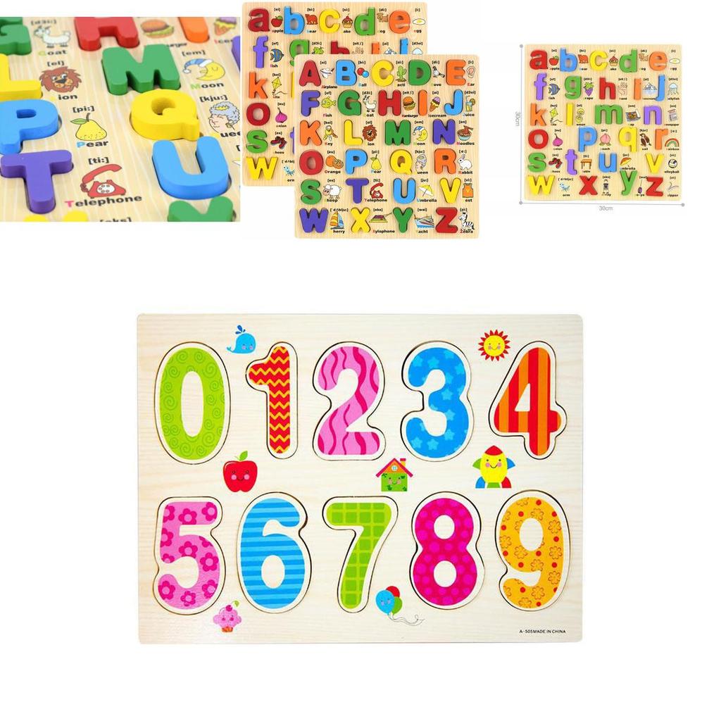 Quality Children Wooden Toy Alphabet Jigsaw Puzzle Educational Gift**