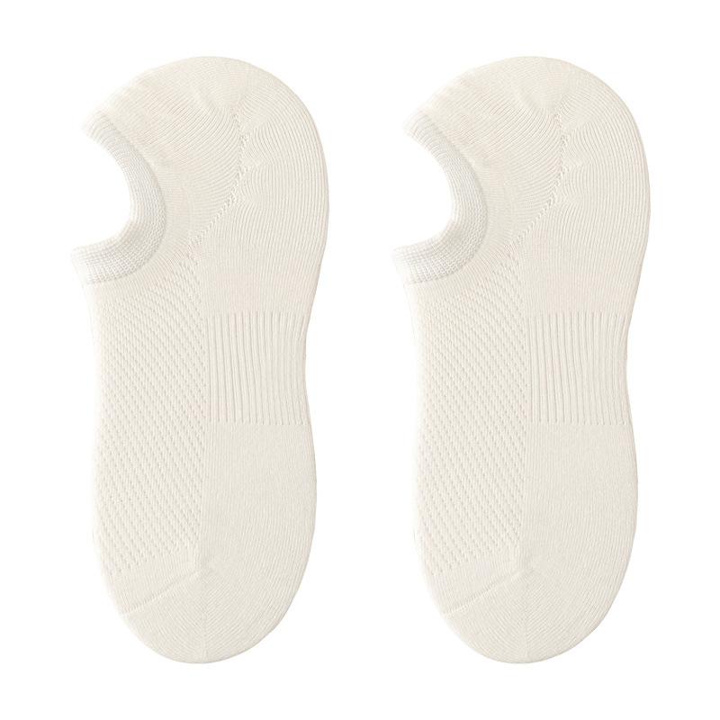 Men's Summer Thin Invisible Cotton Mesh Breathable Sweat Absorbing Deodorizing Socks