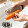 Vegetable Cleaning Brush with Scraper Reusable Vegetable Cleaning Kitchen Scrub Brush for Fruits Vegetables Potato Carrot Clean