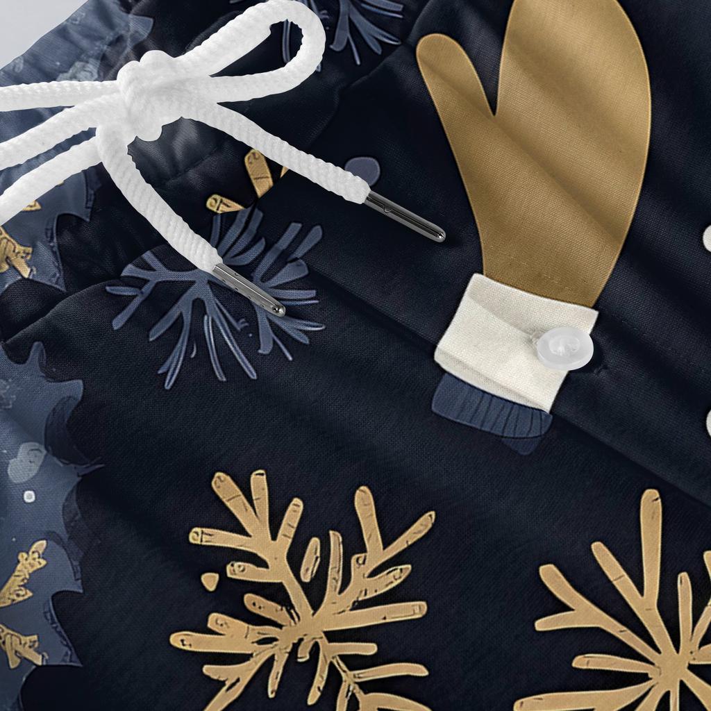 Men's Drawstring Pocket Cuffed Casual Pants Home Sleep Pants